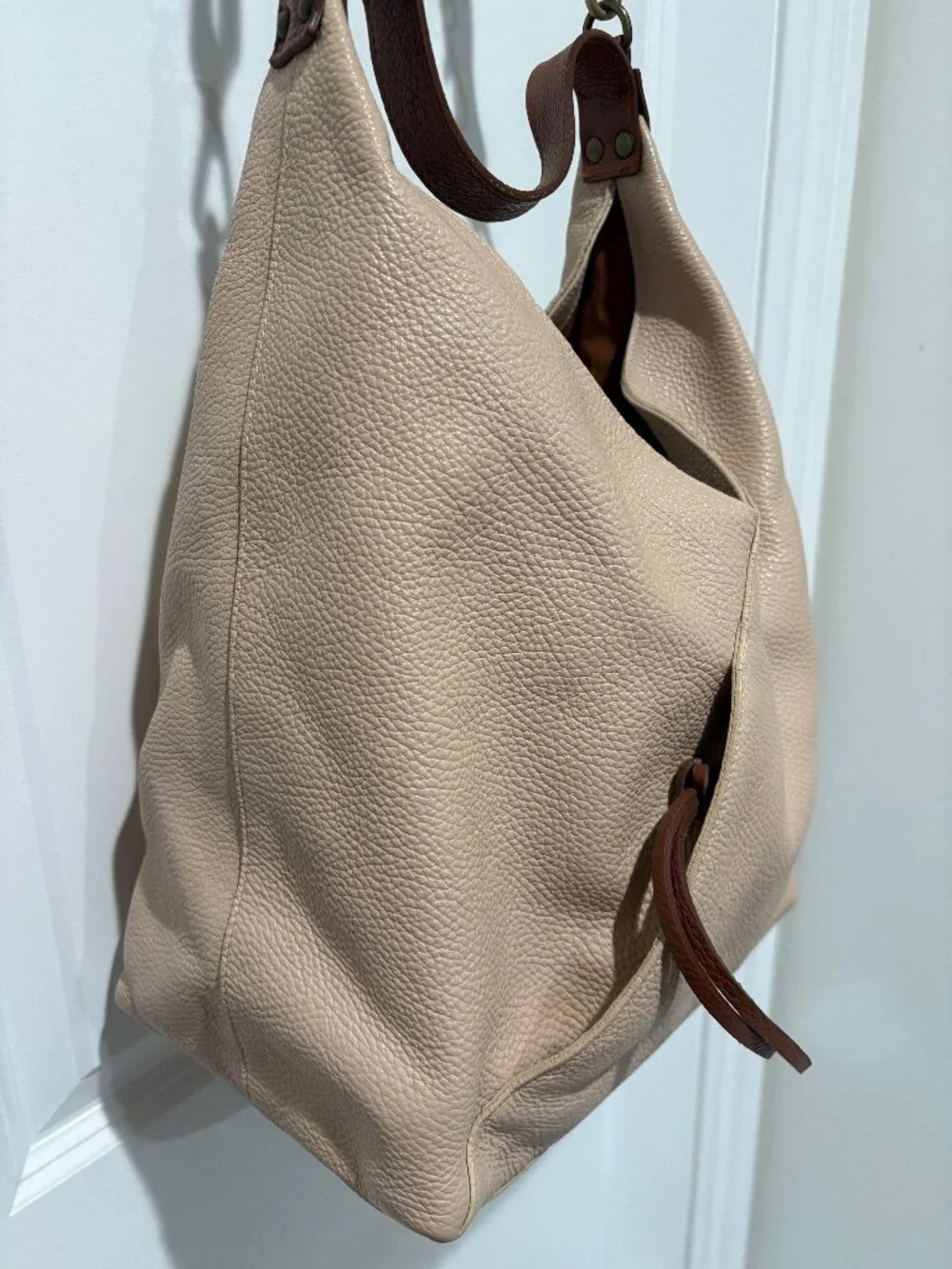 Sundance Pebbled Leather Shoulder Bag